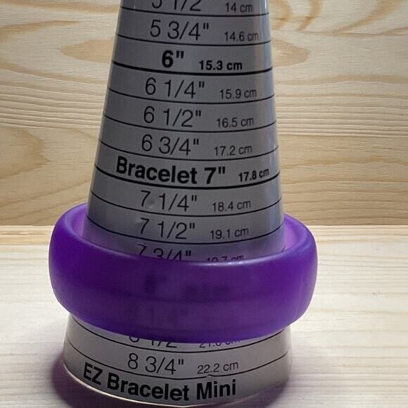 Purple Frosted Thick Bangle Bracelet - Picture 2 of 4